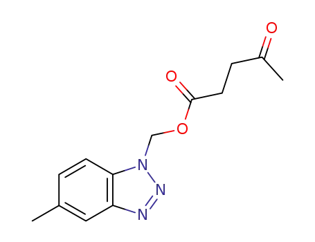 Molecular Structure of 96026-15-2 (4-Oxo-pentanoic acid 5-methyl-benzotriazol-1-ylmethyl ester)