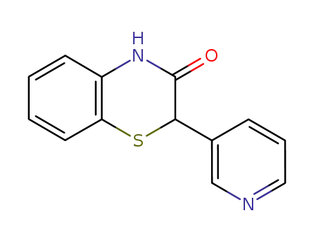Molecular Structure of 131603-00-4 (2-(3-pyridyl)-3-oxo-3,4-dihydro-2H-1,4-benzothiazine)