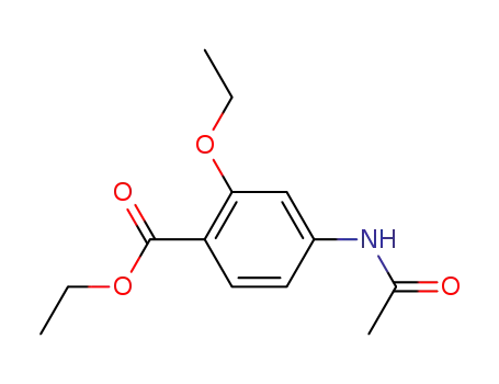 Molecular Structure of 2486-67-1 (4-acetylamino-2-ethoxy-benzoic acid ethyl ester)