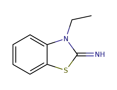 Molecular Structure of 53641-17-1 (3-Ethylbenzo[d]thiazol-2(3H)-iMine)