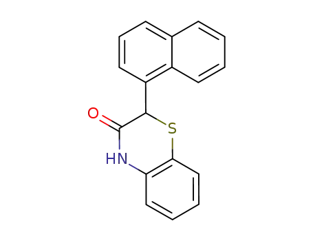 Molecular Structure of 131602-98-7 (2-Naphthalen-1-yl-4H-benzo[1,4]thiazin-3-one)