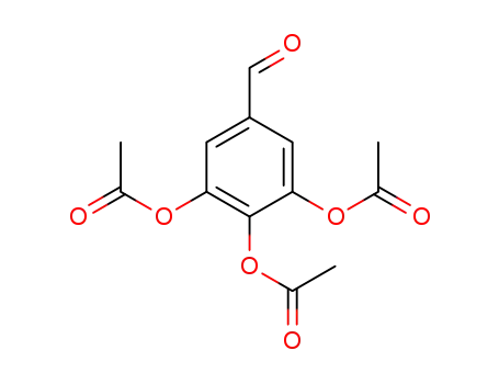 Molecular Structure of 71932-18-8 (3,4,5-TRIACETOXYBENZALDEHYDE)