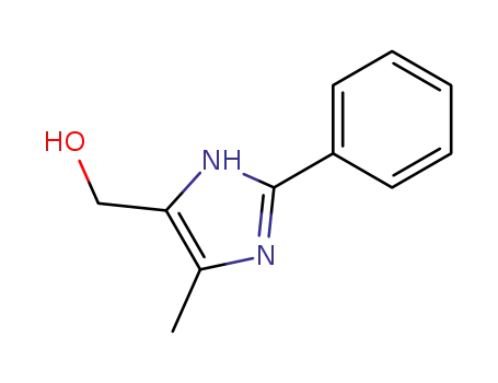 Molecular Structure of 13682-32-1 (5-methyl-2-phenyl-1H-imidazole-4-methanol)