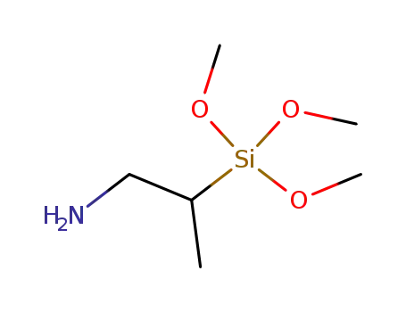 Molecular Structure of 50602-95-4 (beta-aminoisopropyltrimethoxysilane)