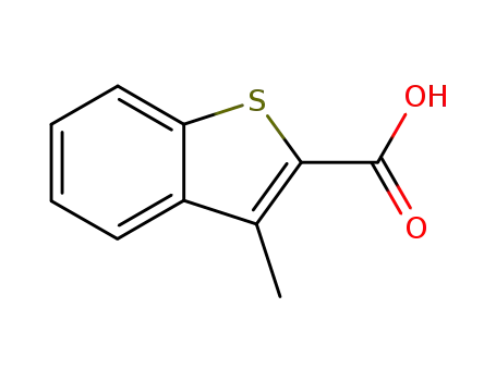 Molecular Structure of 3133-78-6 (3-Methylbenzothiophene-2-carboxylicacid)