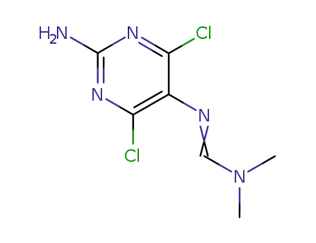 2-Amino-4,6-dichloro-5-{[(dimethylamino)methylene]amino}pyrimidine
