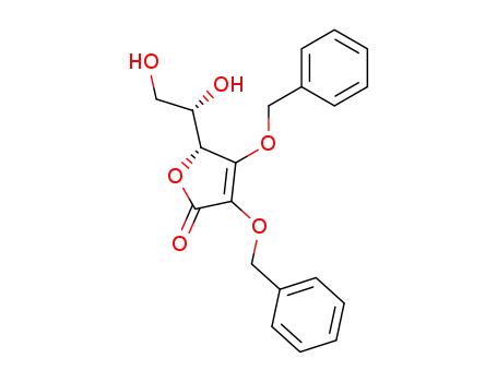 Molecular Structure of 99663-32-8 ((2R)-3,4-dibenzyloxy-2-[(1S)-1,2-dihydroxyethyl]-2H-furan-5-one)