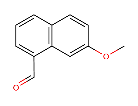 Molecular Structure of 158365-55-0 (7-Methoxynaphthalene-1-carboxaldehyde)