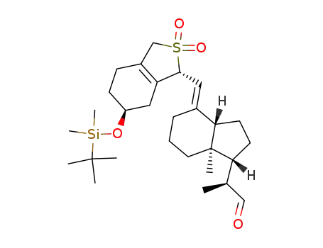 Molecular Structure of 87407-47-4 (3(S)-tert-butyldimethylsilyloxy-20(S)-formyl-9,10-secoprega-5,7(E),10<sup>(19)</sup>-triene)