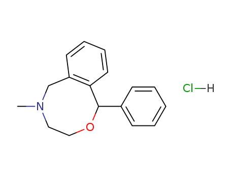 23327-57-3,Nefopam hydrochloride,1H-2,5-Benzoxazocine,3,4,5,6-tetrahydro-5-methyl-1-phenyl-, hydrochloride (8CI,9CI);Acupan;Ajan;Fenazoxine hydrochloride;R 738;
