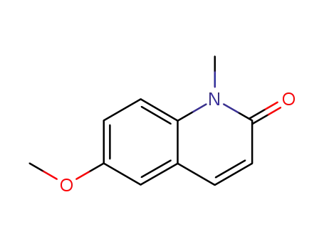 Molecular Structure of 5392-11-0 (6-METHOXY-1-METHYLQUINOLIN-2-ONE)