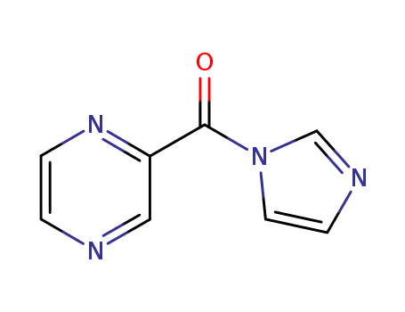 Molecular Structure of 103435-88-7 (pyrazinecarboxylic acid imidazolide)