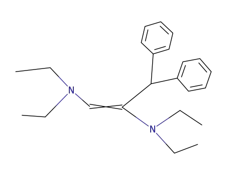 Molecular Structure of 122420-18-2 ((C<sub>2</sub>H<sub>5</sub>)2NCHC(N(C<sub>2</sub>H<sub>5</sub>)2)CH(C<sub>6</sub>H<sub>5</sub>)2)