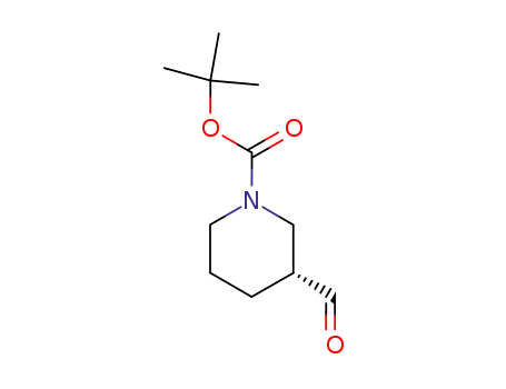 Molecular Structure of 194726-46-0 ((R)-1-(TERT-BUTOXYCARBONYL)-3-PIPERIDINECARBOXALDEHYDE)