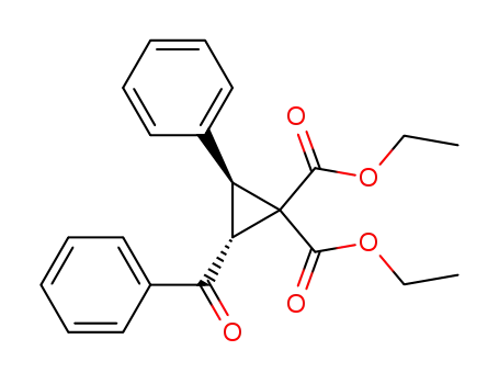 Molecular Structure of 6327-84-0 (diethyl 2-benzoyl-3-phenyl-cyclopropane-1,1-dicarboxylate)