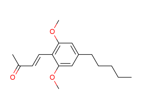 3411-09-4,4-(2,6-Dimethoxy-4-pentylphenyl)-3-buten-2-one,(E)-4-(2,6-Dimethoxy-4-pentyl-phenyl)-but-3-en-2-one;