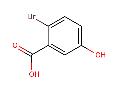 Molecular Structure of 58380-11-3 (2-bromo-5-hydroxybenzoic acid)