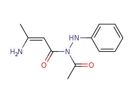 Molecular Structure of 83326-39-0 (Acetic acid N-((Z)-3-amino-but-2-enoyl)-N'-phenyl-hydrazide)