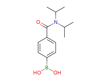 Molecular Structure of 850568-33-1 (4-(DIISOPROPYLCARBAMOYL)PHENYLBORONIC ACID)