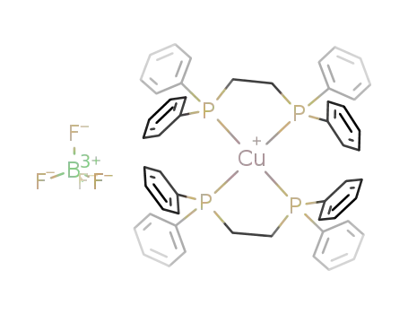 Molecular Structure of 147892-57-7 ([ Cu(1,2-bis(diphenylphosphino)ethane)2]BF<sub>4</sub>)