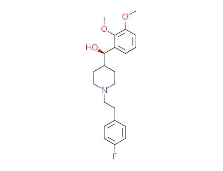 Molecular Structure of 139290-65-6 ((R)-(+)-ALPHA-(2,3-DIMETHOXYPHENYL)-1-[2-(4-FLUORO-PHENYL)ETHYL]-4-PIPERIDINE METHANOL)