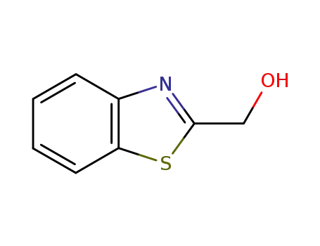 Molecular Structure of 37859-42-0 (2-Hydroxymethylbenzothiazole)