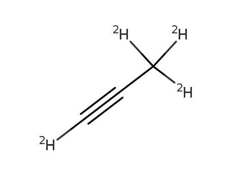 Molecular Structure of 6111-63-3 (METHYLACETYLENE-D4)