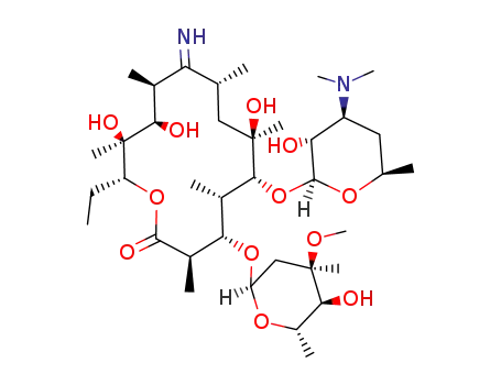 Molecular Structure of 30760-16-8 (9-deoxo-9-iminoerythromycin A)