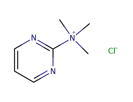 Molecular Structure of 14395-12-1 (N,N,N-trimethylpyrimidin-2-aminium chloride)