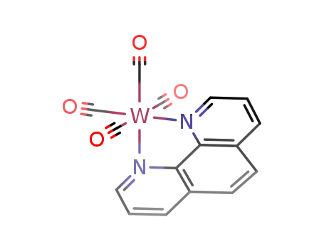 Molecular Structure of 14729-20-5 (tetracarbonyl(1,10-phenanthroline)tungsten<sup>(0)</sup>)