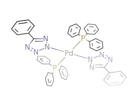 trans-[Pd(triphenylphosphine)2(N<sub>4</sub>CPh)2]