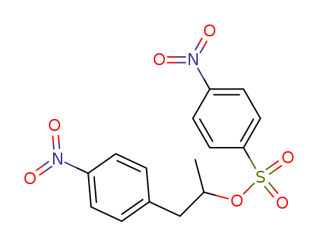 Molecular Structure of 134906-60-8 (4-Nitro-benzenesulfonic acid 1-methyl-2-(4-nitro-phenyl)-ethyl ester)