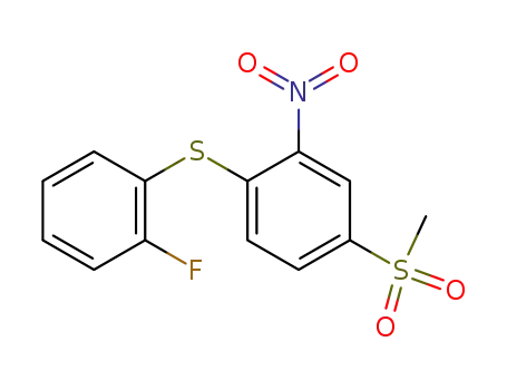 1-[(2-Fluorophenyl)thio]-4-(methylsulfonyl)-2-nitrobenzene