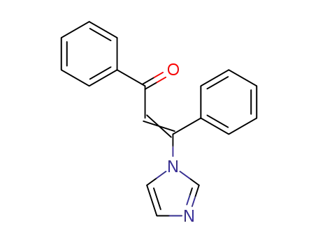 Molecular Structure of 91860-00-3 (3-(1H-imidazol-1-yl)-1,3-diphenylprop-2-en-1-one)