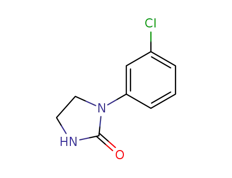 Molecular Structure of 14088-98-3 (1-(3-Chlorophenyl)imidazolidin-2-one)
