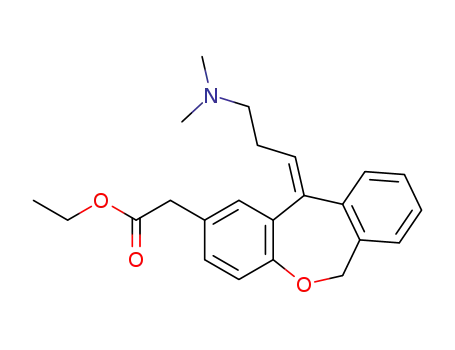 Molecular Structure of 113806-03-4 ((Z)-11-(3-dimethylaminopropylidene)-6,11-dihydrodibenz[b,e] oxepin-2-acetic acid ethyl ester)