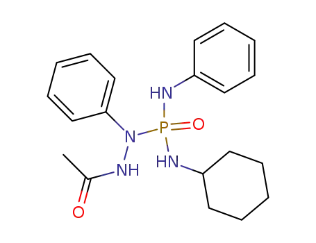 Molecular Structure of 99049-28-2 (N-cyclohexyl-N'-phenylphosphorodiamidic 2-acetyl-1-phenylhydrazide)