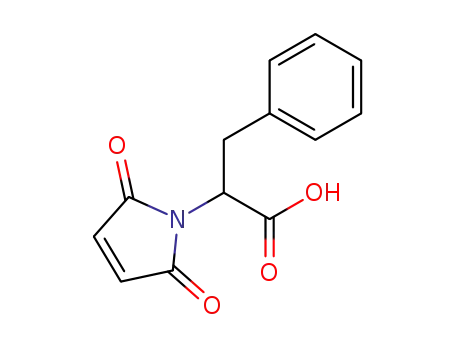 Molecular Structure of 62212-16-2 (2-(2,5-dioxo-2,5-dihydro-1H-pyrrol-1-yl)-3-phenylpropanoic acid)