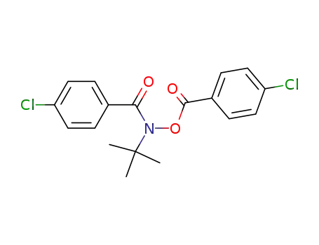 Molecular Structure of 76204-07-4 (Benzamide, 4-chloro-N-[(4-chlorobenzoyl)oxy]-N-(1,1-dimethylethyl)-)