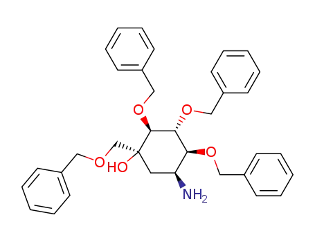 Molecular Structure of 140926-94-9 (tetra-O-benzylvaliolamine)