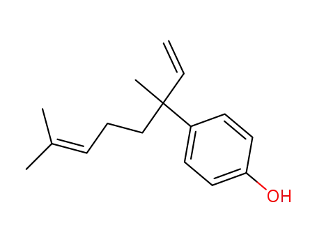 Molecular Structure of 349473-22-9 (Phenol, 4-(1-ethenyl-1,5-dimethyl-4-hexenyl)-)