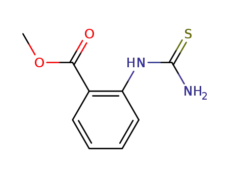 Molecular Structure of 115271-80-2 (Anthranilicacid,N-thiocarbamoyl-,methylester(6CI))