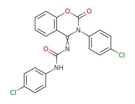 4-<N-<N-(4-chlorophenyl)carbamoyl>imino>-3-(4-chlorophenyl)-2H-1,3-benzoxazin-2-one