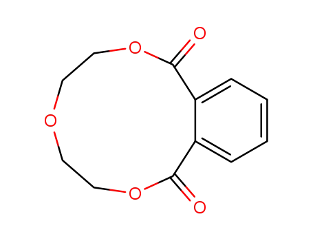 Molecular Structure of 13988-26-6 (3,4,6,7-tetrahydro-2,5,8-benzotrioxacycloundecin-1,9-dione)