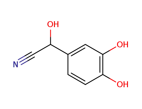Molecular Structure of 51688-49-4 (3,4-dihydroxymandelonitrile)