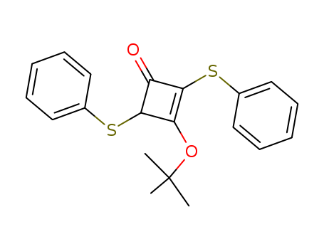 2-Cyclobuten-1-one, 3-(1,1-dimethylethoxy)-2,4-bis(phenylthio)-