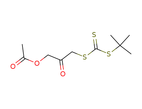 Molecular Structure of 72030-06-9 (3-acetoxyacetonyl tert-butyl trithiocarbonate)