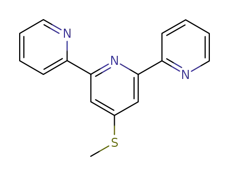 Molecular Structure of 78570-35-1 (4'-(METHYLTHIO)-2,2':6',2''-TERPYRIDINE)
