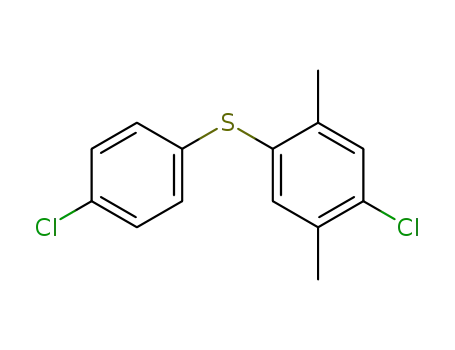 Molecular Structure of 116432-94-1 (Benzene, 1-chloro-4-[(4-chlorophenyl)thio]-2,5-dimethyl-)