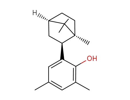 Molecular Structure of 34379-49-2 (2,4-dimethyl-6-(1,7,7-trimethylbicyclo[2.2.1]hept-2-yl)phenol)